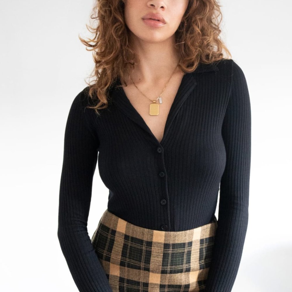 Reformation Irina Knit Top Size M